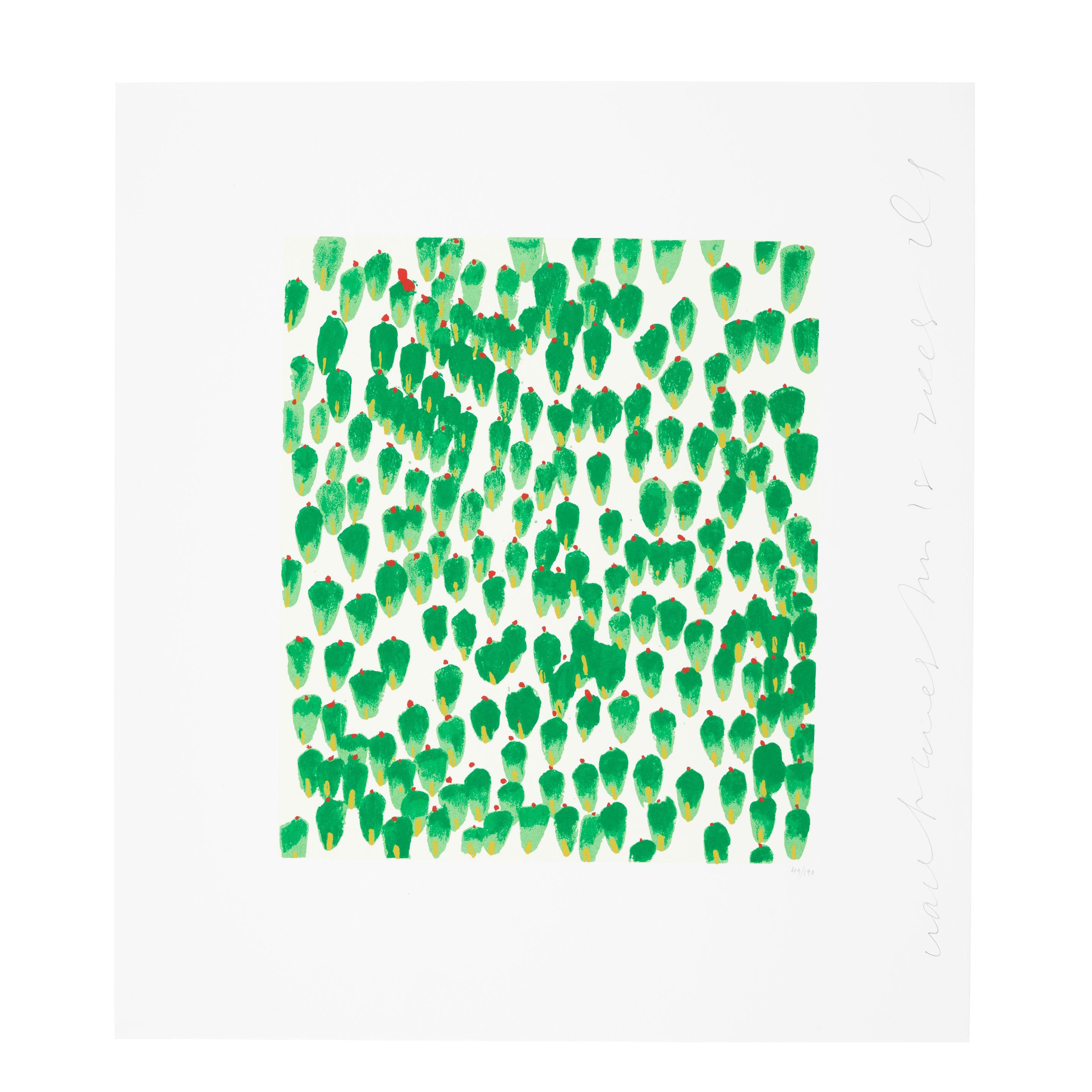 Donald Sultan - Wallflowers 28, from Wallflowers Suite