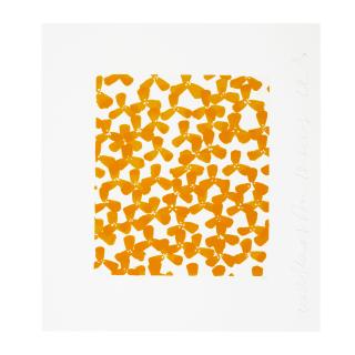 Donald Sultan - Wallflowers 34, from Wallflowers Suite