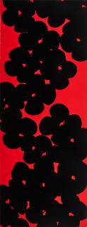 Donald Sultan - Wallflowers (Black and Red)