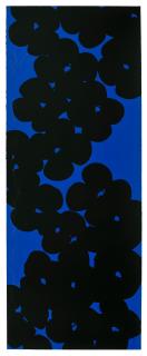 Donald Sultan - Wallflowers (Black on Dark Blue)