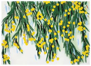 Donald Sultan - Yellow Mimosa, July 23, 2015