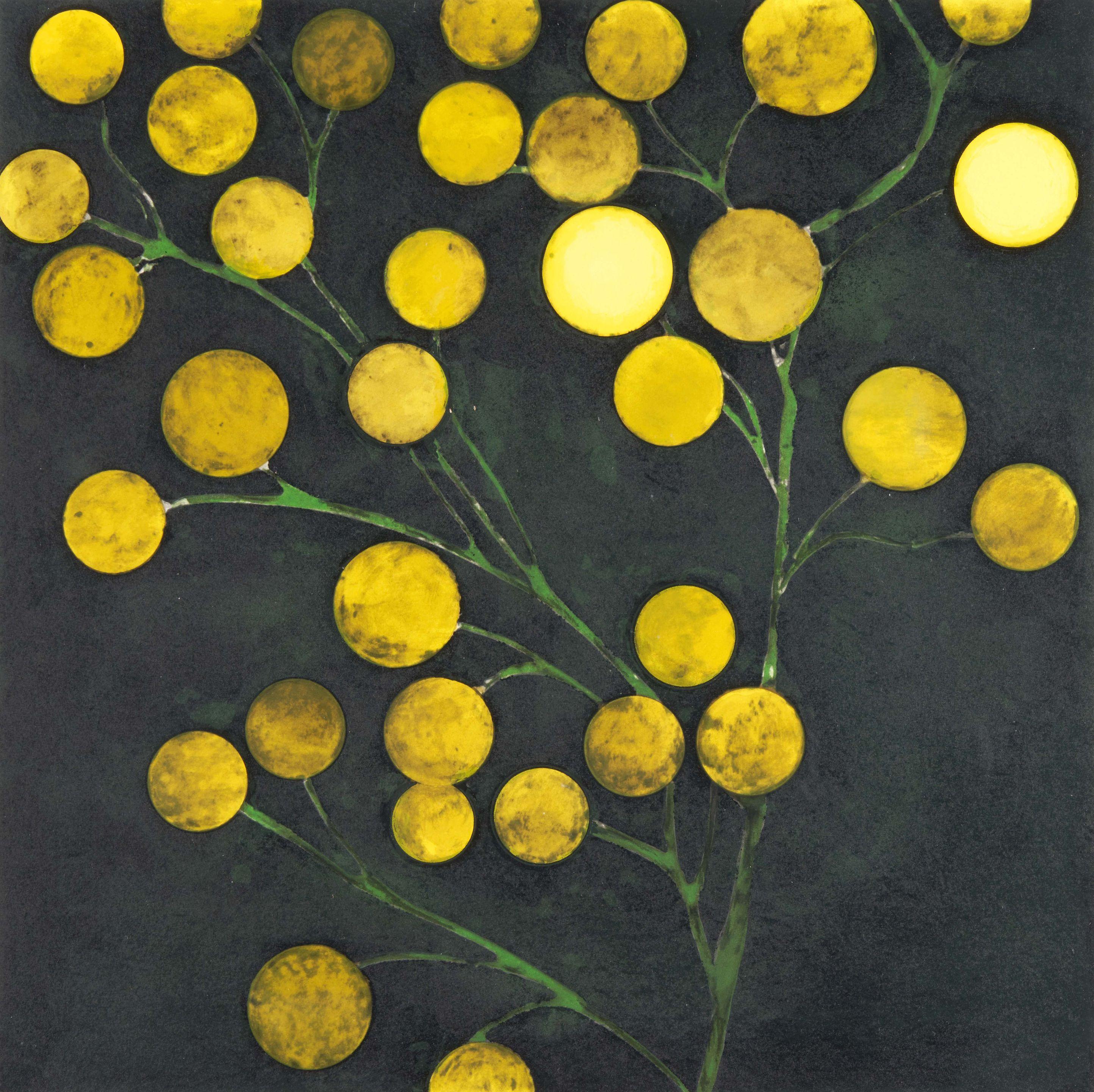 Donald Sultan - Yellow Peppers from the Fruits and Flowers III series