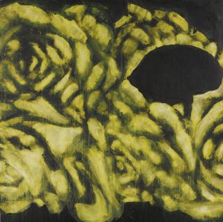 Donald Sultan - Yellow Roses And Black Lemon