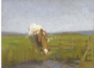 Donald Wood - On the marsh, near Northlam, Kent