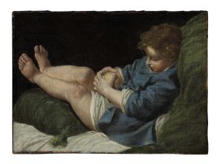 Donato Creti - A boy with an apple