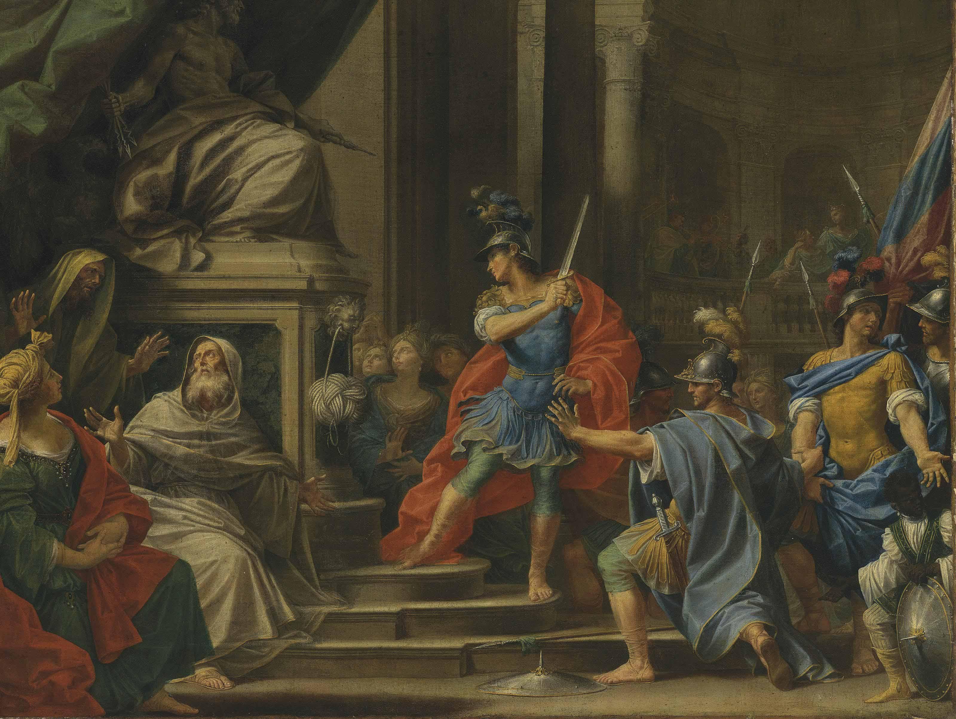 Donato Creti - Alexander cutting the Gordian Knot