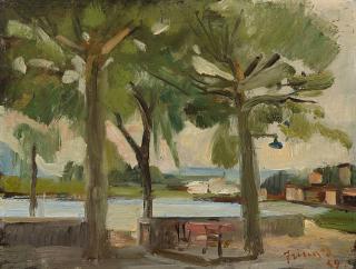 Donato Frisia - Veduta lacustre