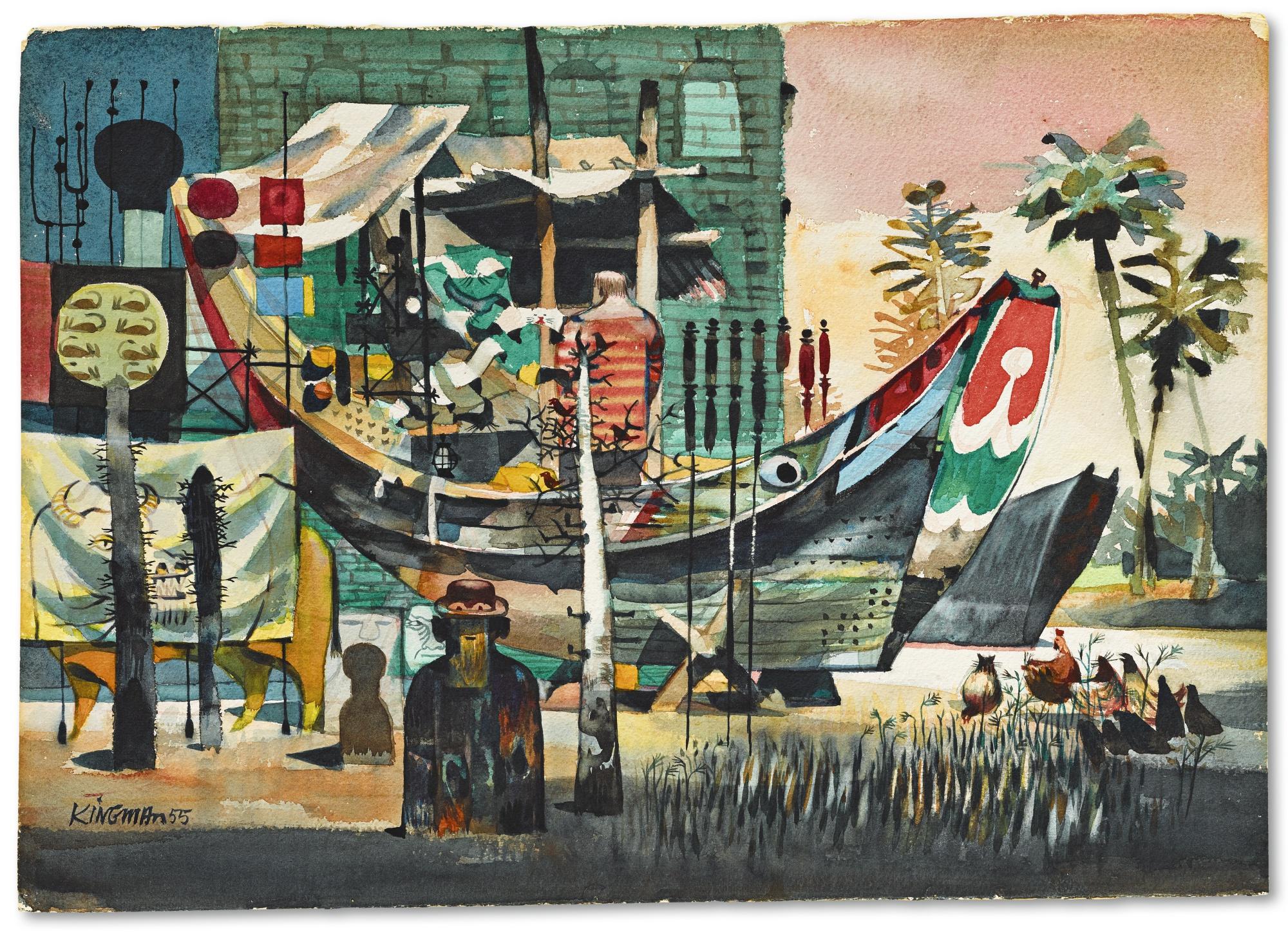 Dong Kingman - Boat In Malaya