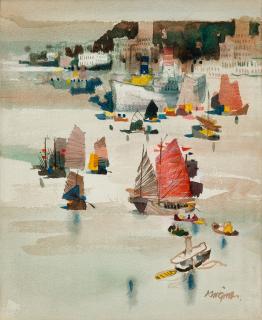 Dong Kingman - Hong Kong Harbor