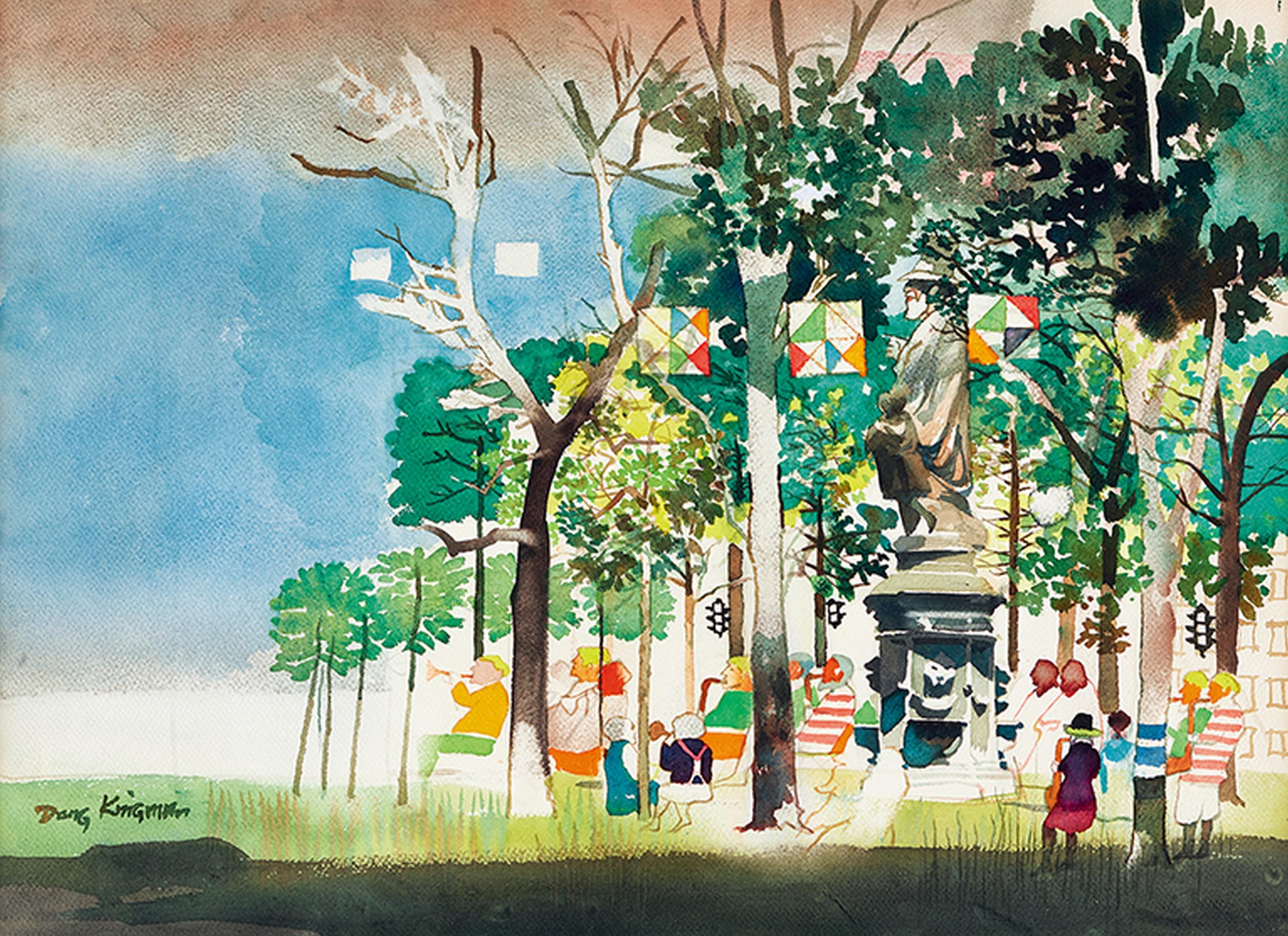 Dong Kingman - Statue Of Dr. Szetu Wei