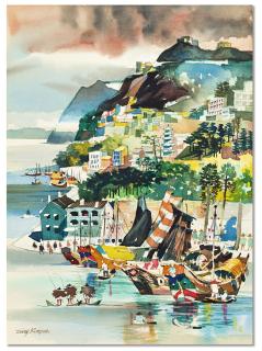 Dong Kingman - Typhoon Shelter, Hong Kong