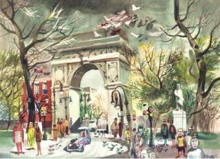 Dong Kingman - Washington Square