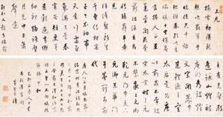 Dong Qichang - Ode To The Shangyuan Festival In Running Script Calligraphy