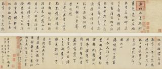 Dong Qichang - Poems in Running Script Calligraphy