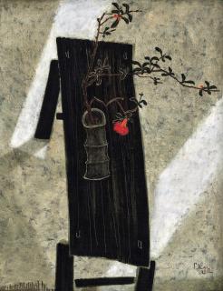 Dong Shaw-hwei - A Quiet Day - Pomegranate Flower(Painted in 2013)