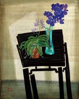 Dong Shaw-Hwei - Dialogue In The Morning-Orchid (Painted In 2014)