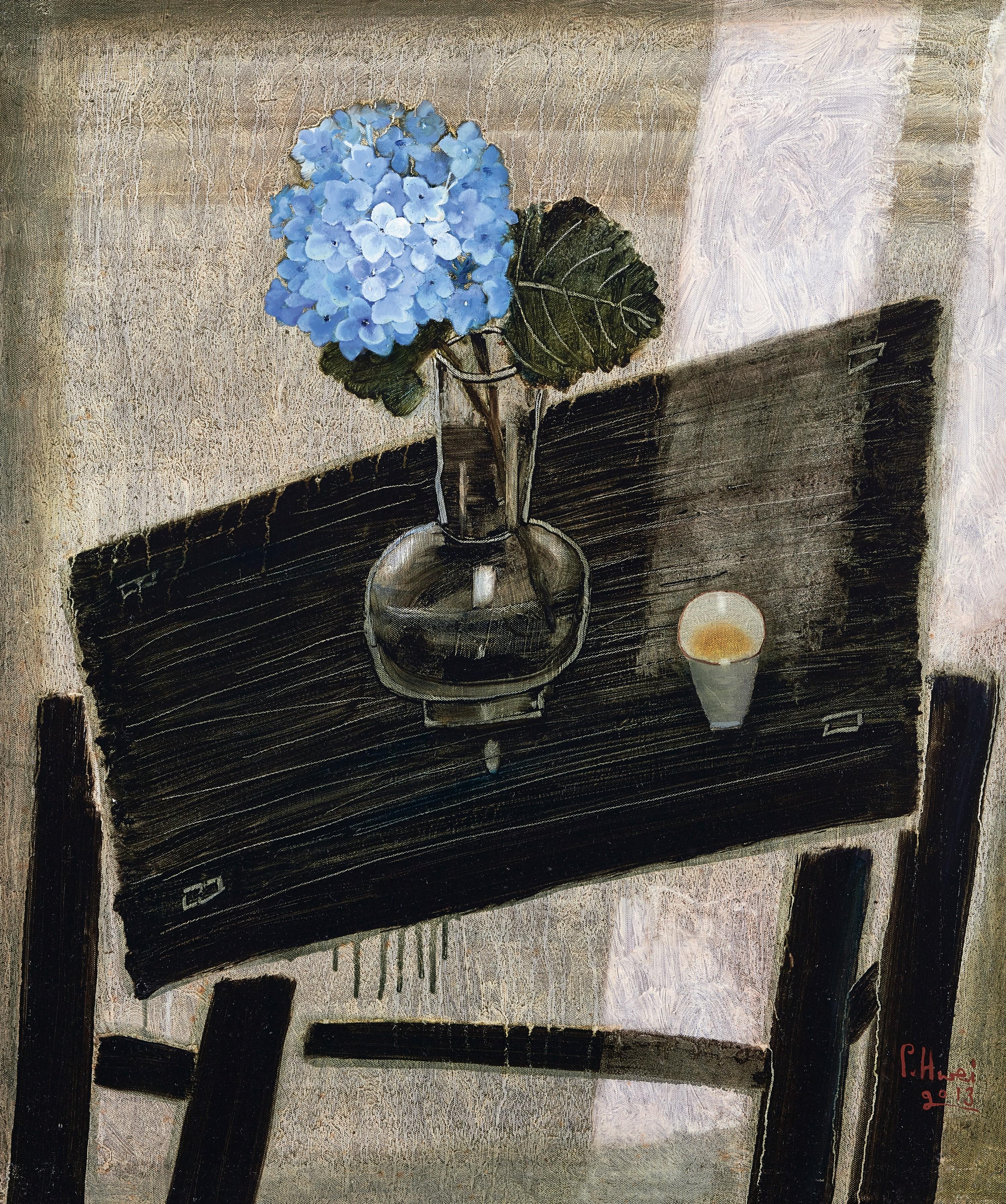 Dong Shaw-Hwei - Hydrangea (Painted In 2013)