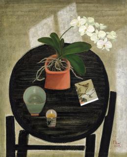 Dong Shaw-Hwei - Peaceful Time - Phalaenopsis (Painted In 2018)