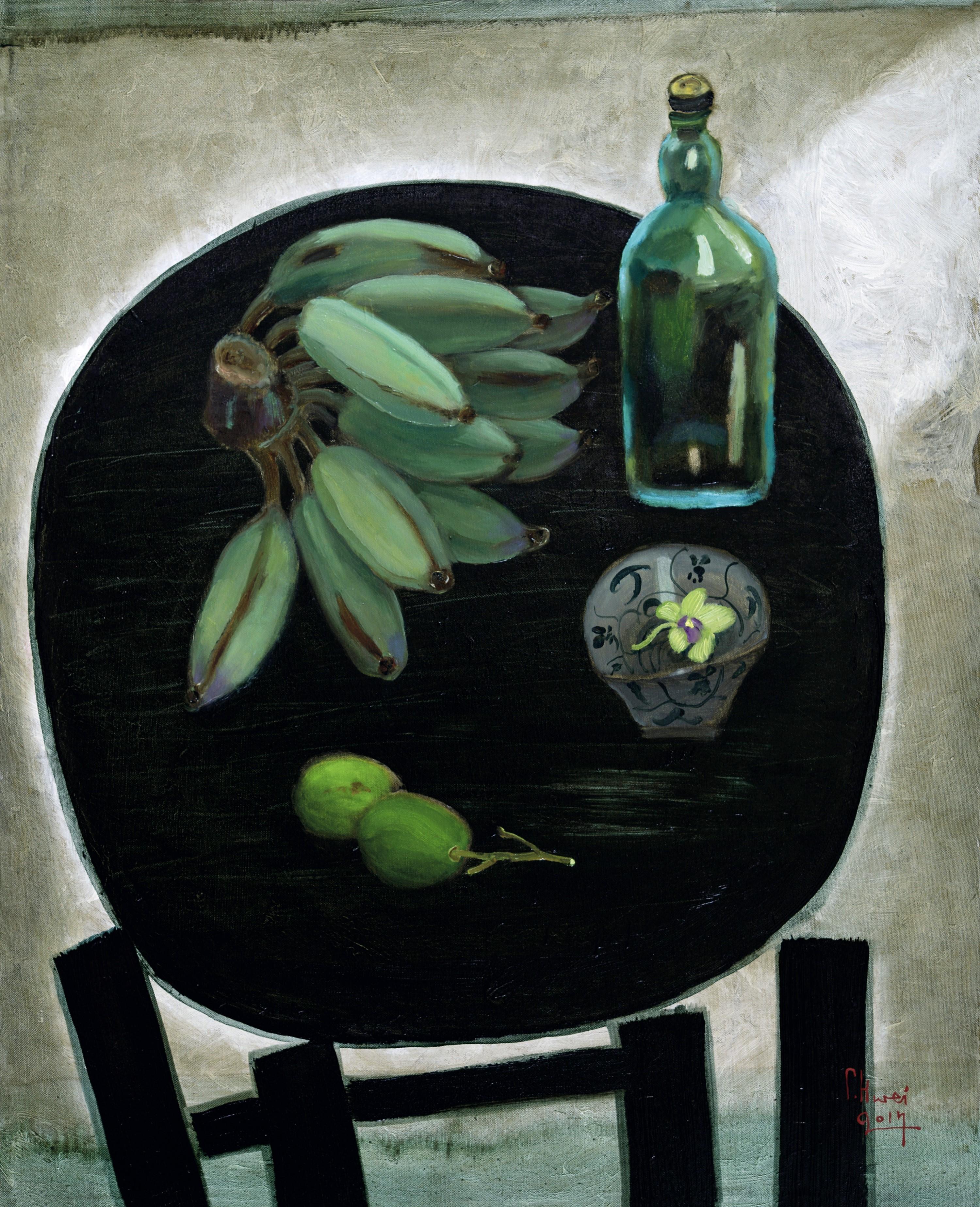 Dong Shaw-Hwei - Plantain From The Harvest(Painted In 2017)