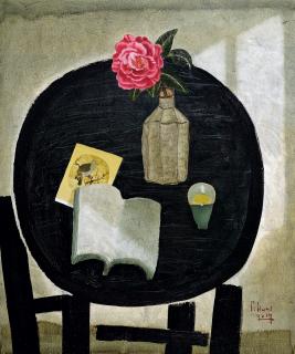 Dong Shaw-Hwei - Red Camellia(Painted In 2017)