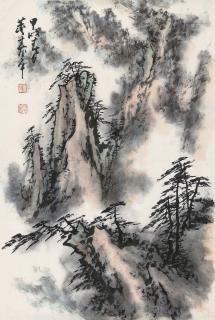 Dong Shouping - Admiring Mountain Huang