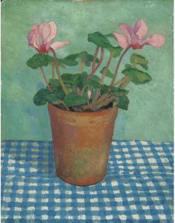 Dora Carrington - Cyclamen in a pot