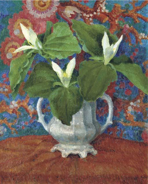Dora Carrington - Flowers In A Two-Handled Vase