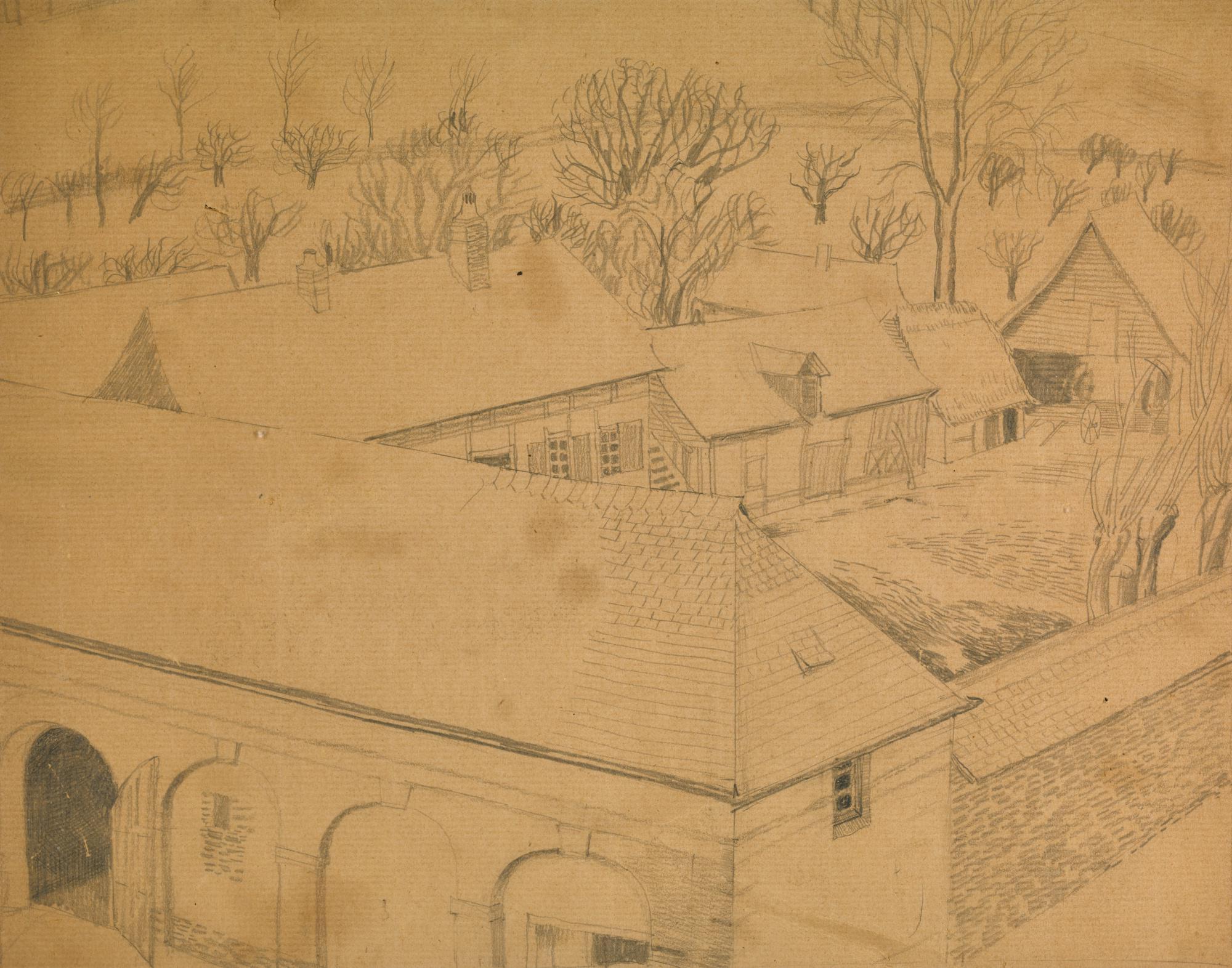 Dora Carrington - Stables At A French Chateau, Normandy