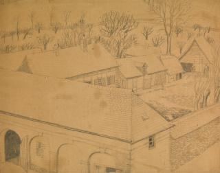 Dora Carrington - Stables At A French Chateau, Normandy