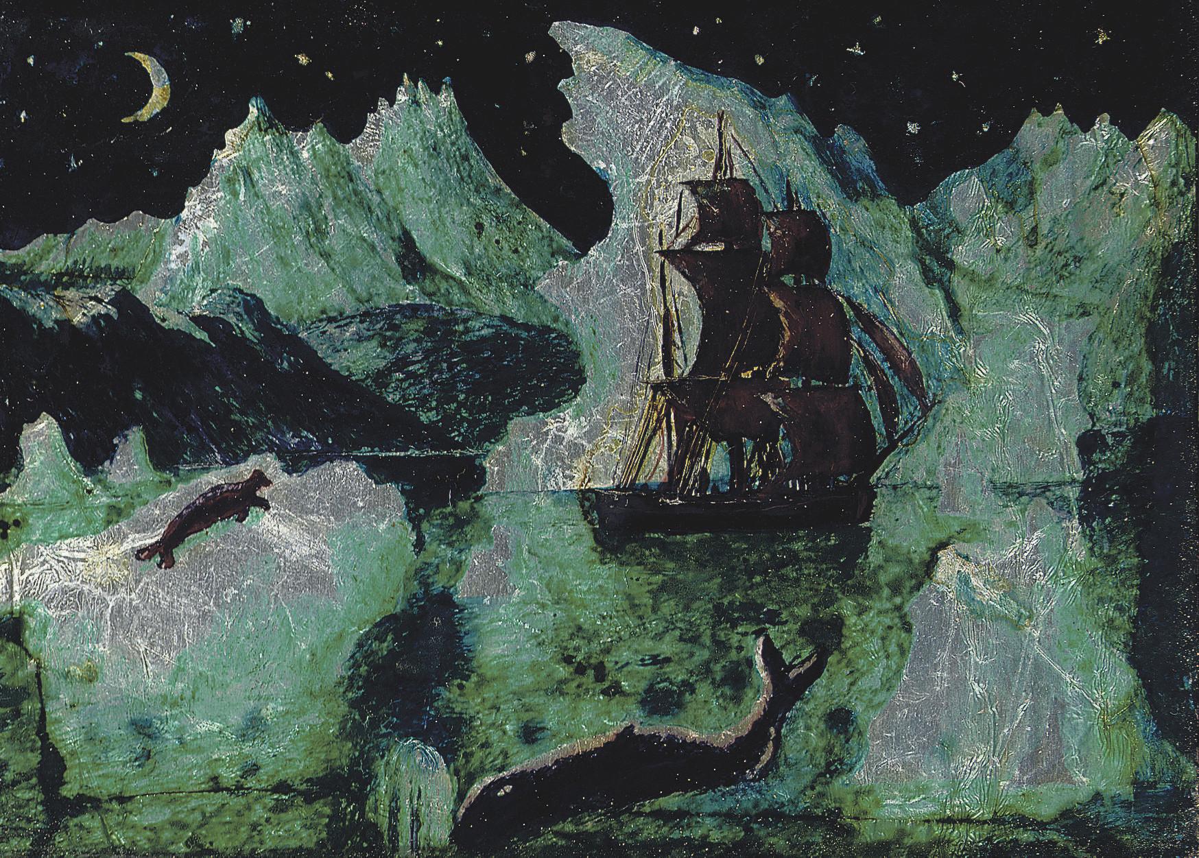 Dora Carrington - The barque Harmony in the ice off the Labrador Coast