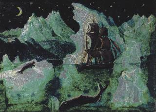 Dora Carrington - The barque Harmony in the ice off the Labrador Coast