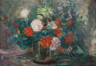 Dora Hitz - Sonnenblumenstrauß