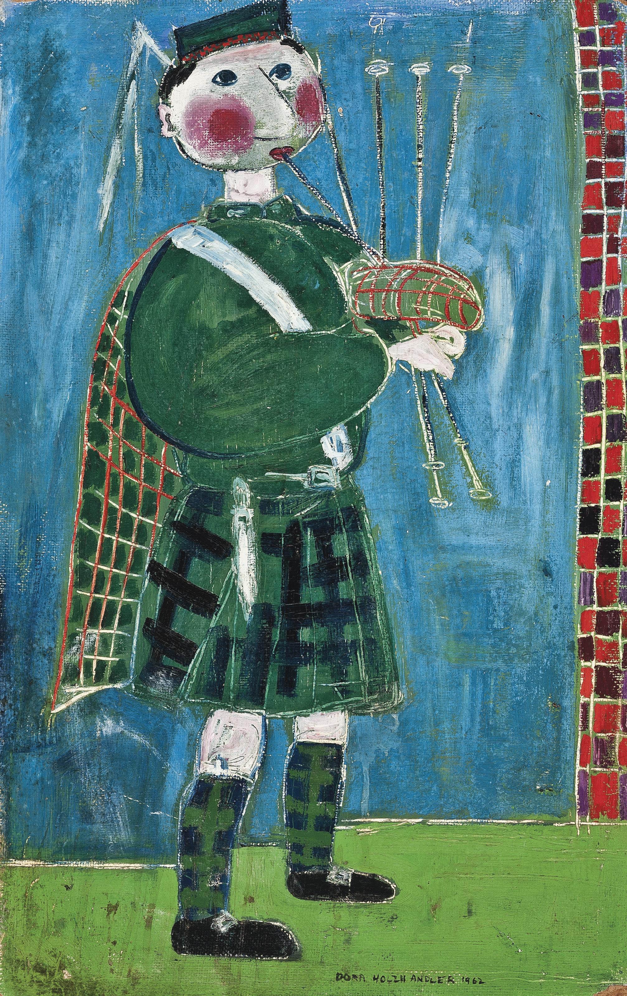 Dora Holzhandler - Piper; and Figures in a park