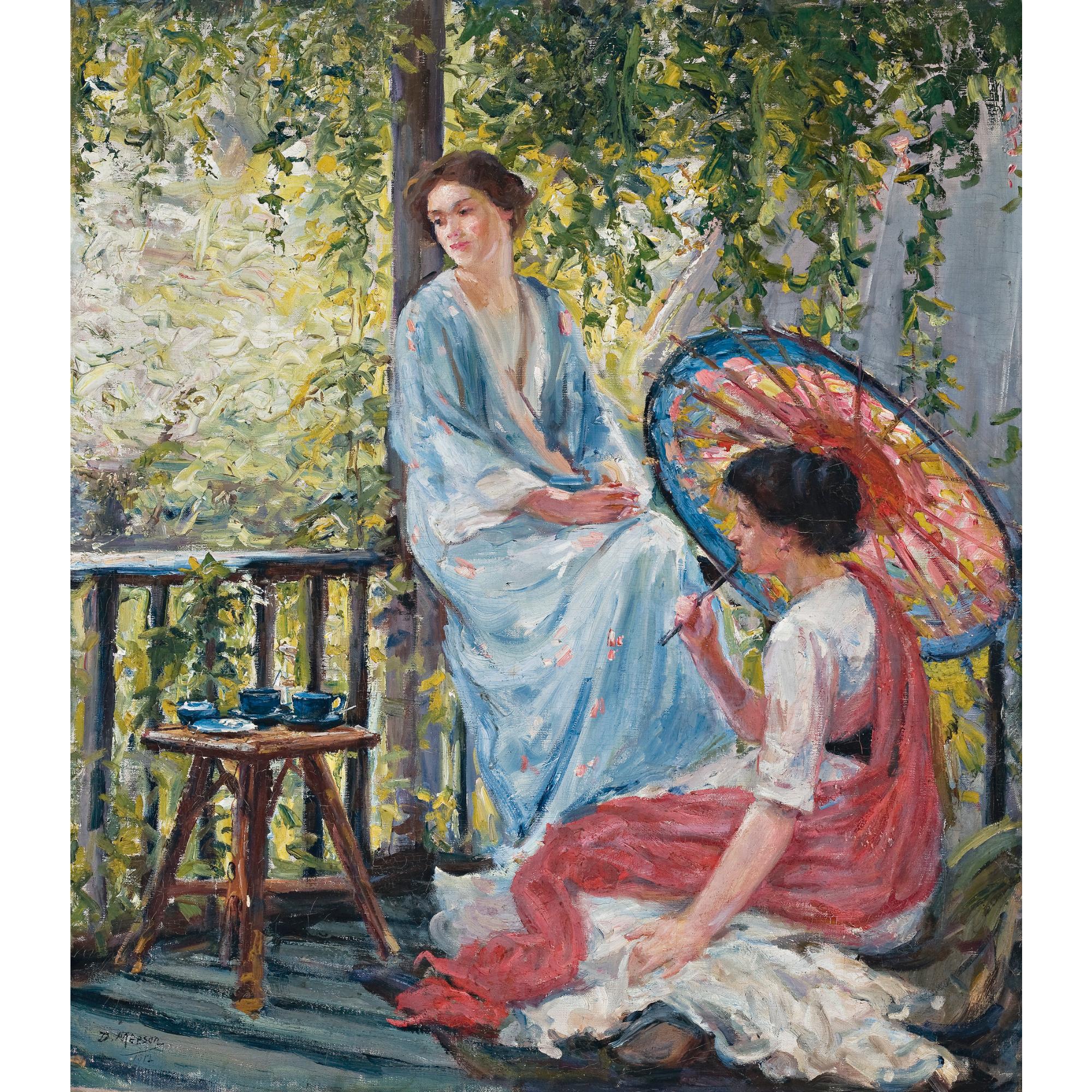 Dora Meeson - Ausa On A Chelsea Balcony