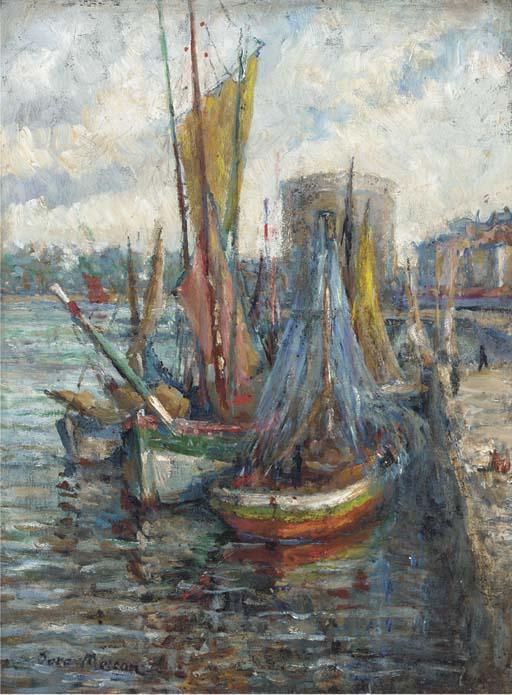 Dora Meeson - Fishing Boats At la Rochelle