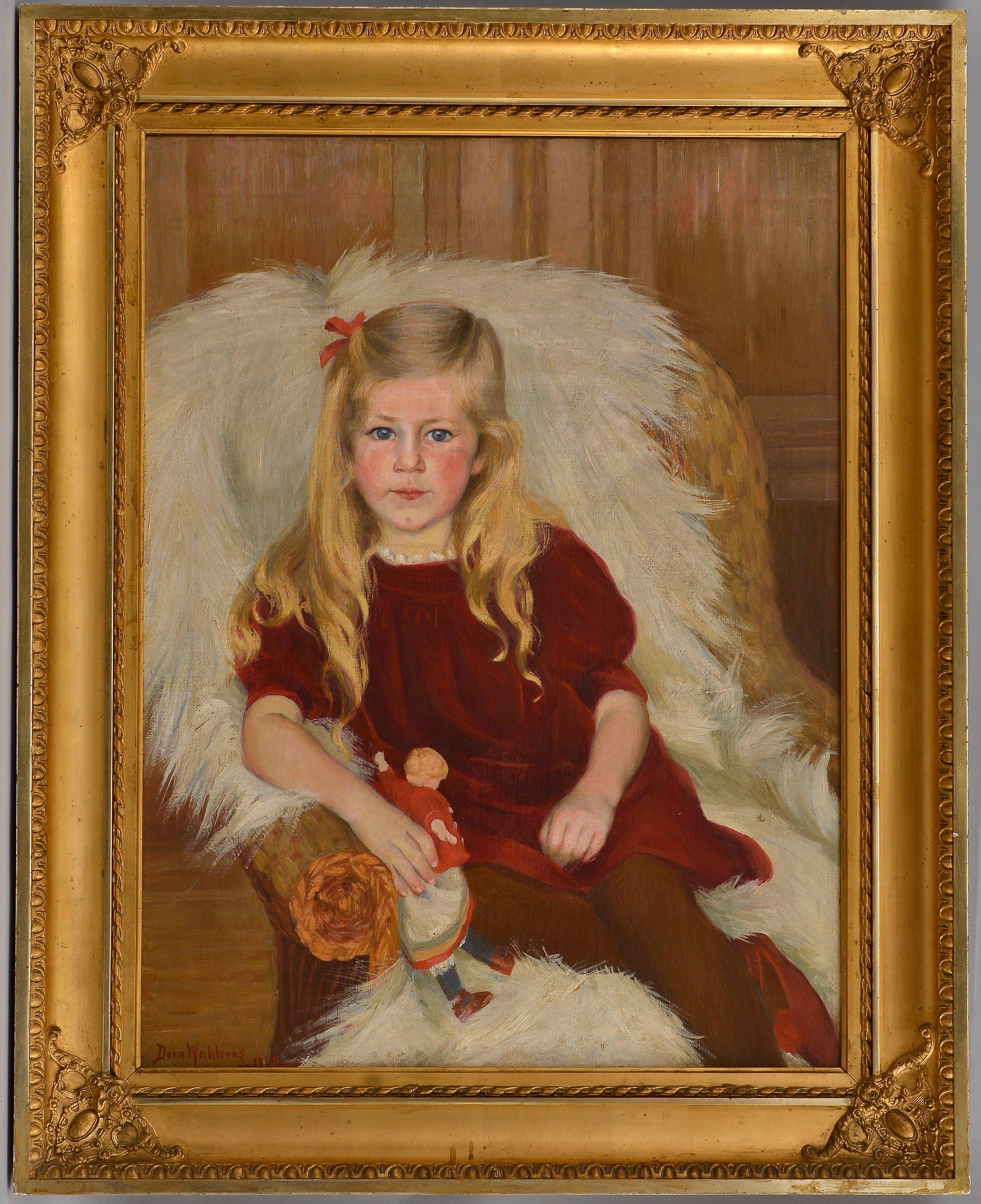 Dora Wahlroos - Porträtt Av En Flicka