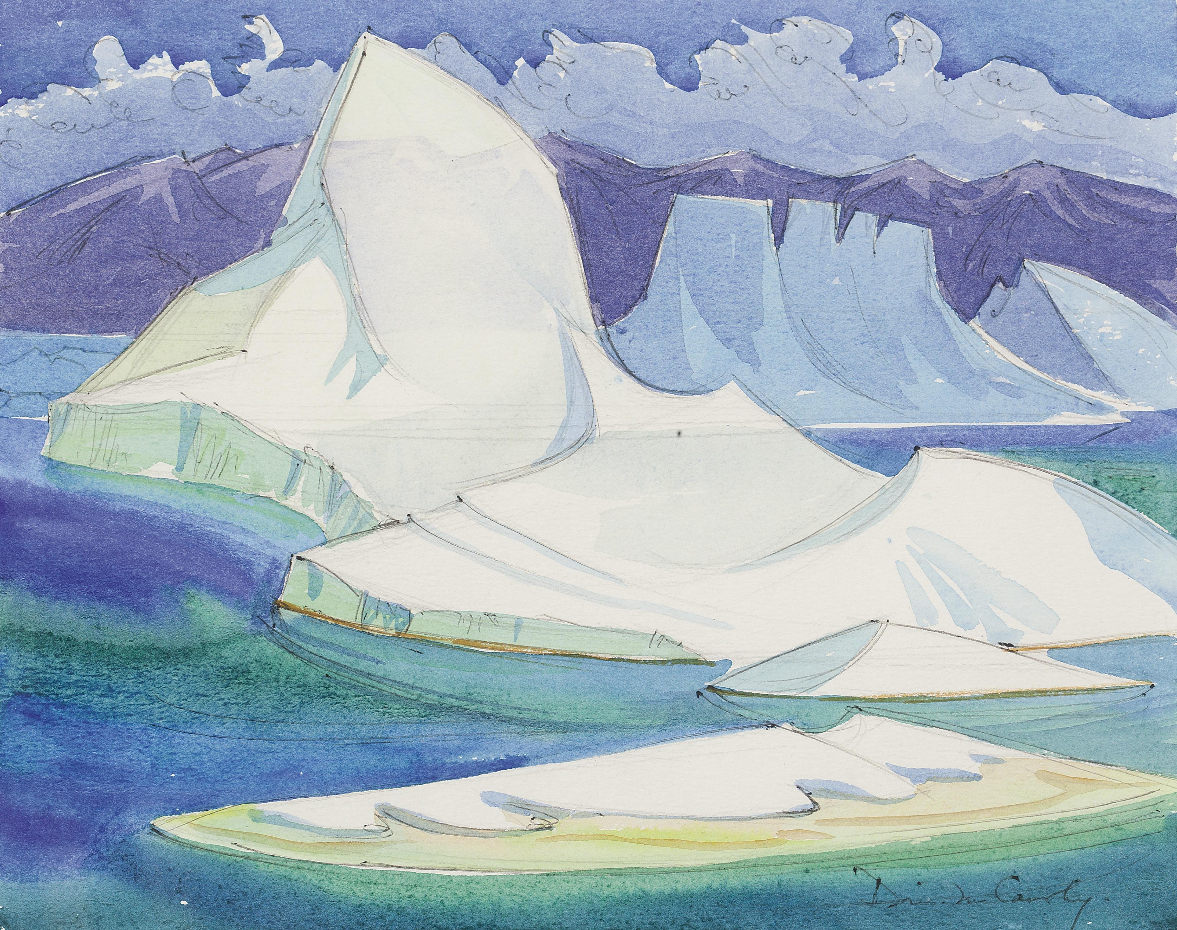 Doris Jean Mccarthy - Iceberg (Sketch)