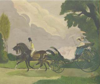 Doris Zinkeisen - A summer carriage drive