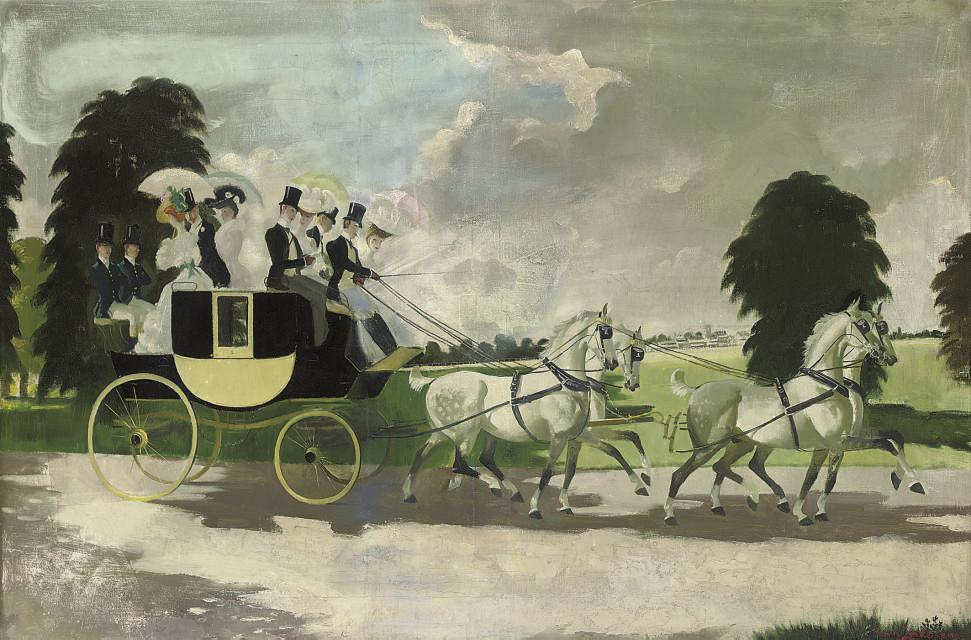 Doris Zinkeisen - An afternoon in the park