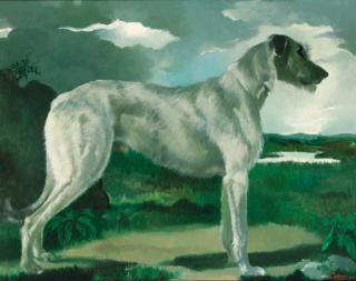 Doris Zinkeisen - Portrait of an Irish Wolfhound