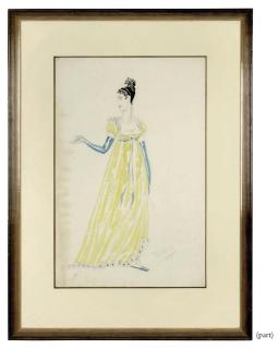 Doris Zinkeisen - \'Signora Castelnouvo\' And \'Lady In A Yellow Dress\'