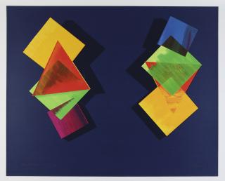 Dorothea Rockburne - Mozart And Mozart Upside Down And Backward