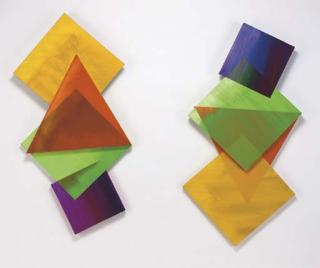 Dorothea Rockburne - Mozart and Mozart Upside Down and Backward