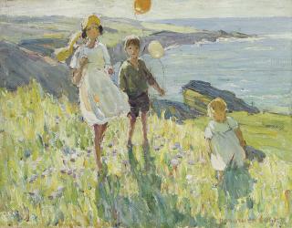 Dorothea Sharp, R.B.A., R.O.I, V.P.S.W.A. - Along the Cliffs