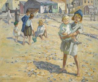 Dorothea Sharp, R.B.A., R.O.I., V.P.S.W.A. - On The Beach