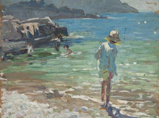 Dorothea Sharp, R.B.A., R.O.I., V.P.S.W.A. - Porthmoeor Beach, St Ives, Cornwall