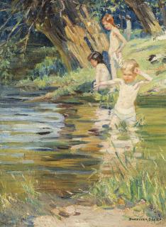 Dorothea Sharp, R.B.A., R.O.I., V.P.S.W.A. - Summer holidays