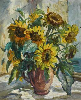 Dorothea Sharp, R.B.A., R.O.I., V.P.S.W.A. - Sunflowers