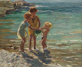 Dorothea Sharp, RBA, ROI - Cornish Holiday