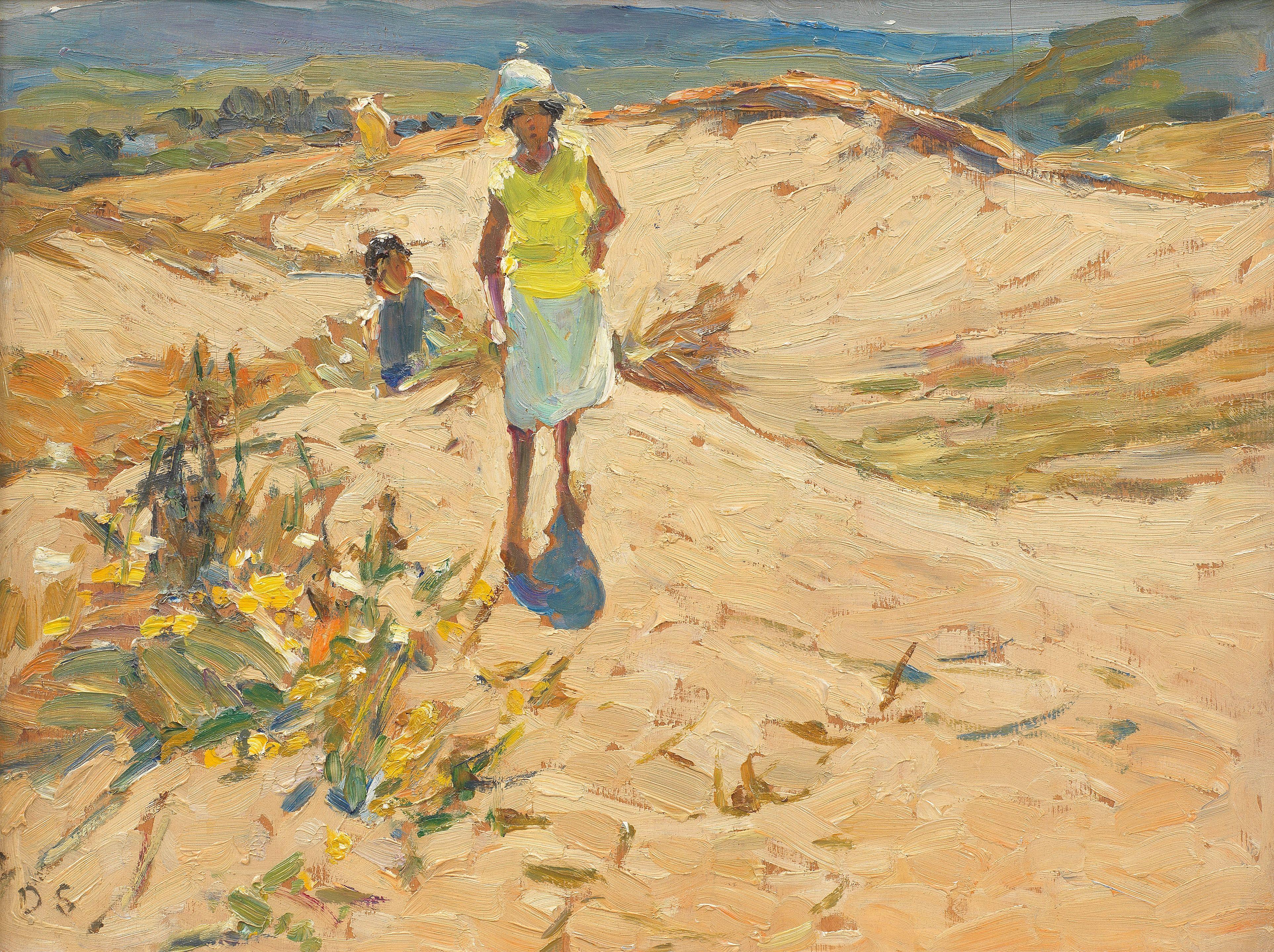 Dorothea Sharp, RBA, ROI - Crossing the dunes